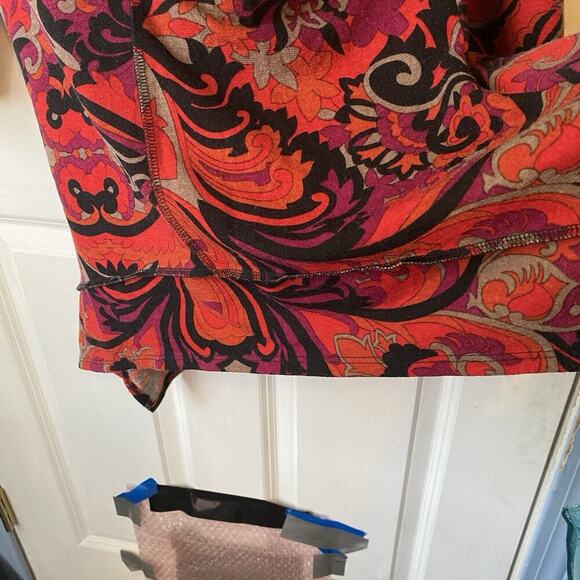 Y2K Coco Bianco Women M Tunic Blouse Artsy Asymmetrical 3/4 Slv Boho USA Made - Picture 5 of 6